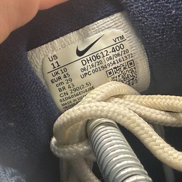 Size 11 Nike Air Max 97 Navy Blue White Gray Mens Dallas Cowboy Shoes DH0612-400 main image 9